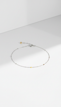 Sterling silver fine chain bracelet